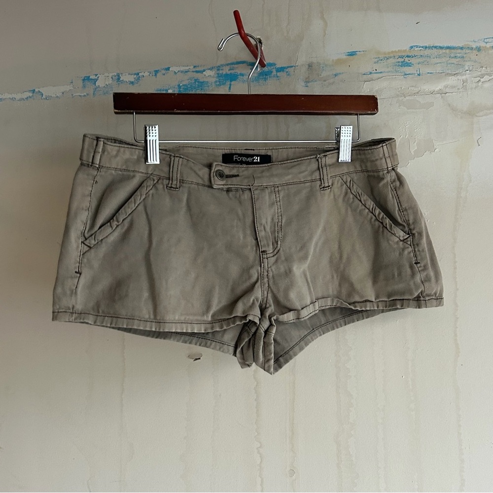 Forever 21 Women's Green Micro Shorts